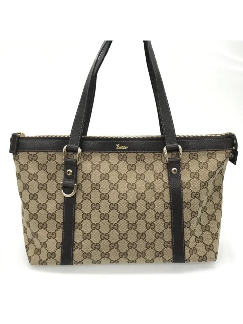 Gucci Tote Bag GG Brown Beige
